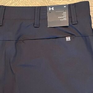 NWT Under Armour Iso Chill Performance Golf Shorts Mens 40 Black 7" Inseam